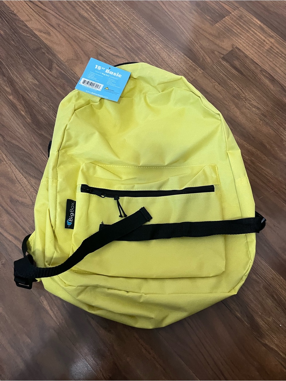 Yellow Classic Backpack for Men